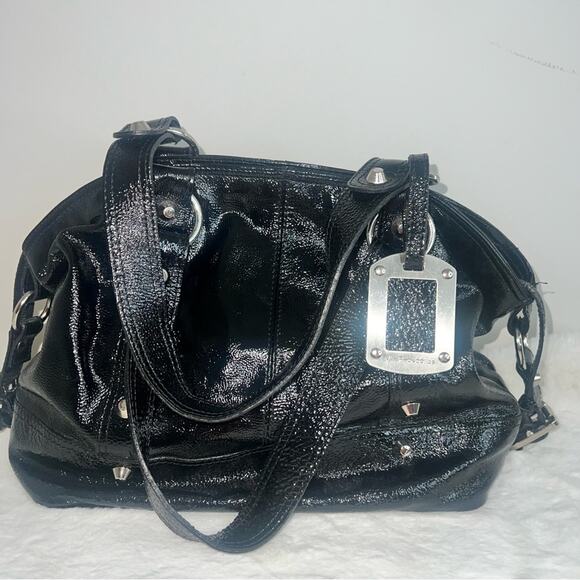 Via Repubblica Made In Italy Genuine Leather Patent Leather Purse Bag - Picture 13 of 16